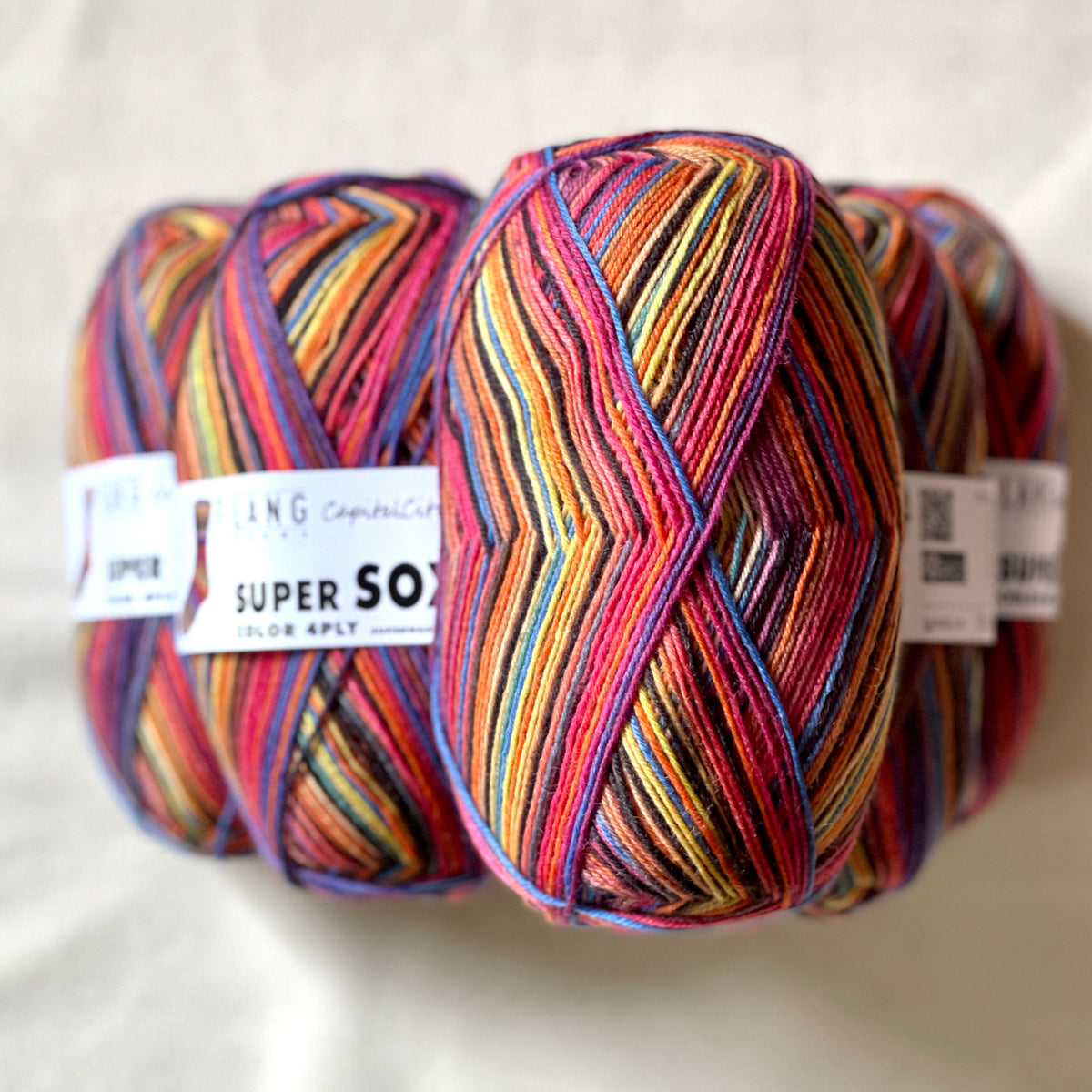 Stripy Sock Yarn Set  A 5-Color Merino Adventure – Good Loops Yarn