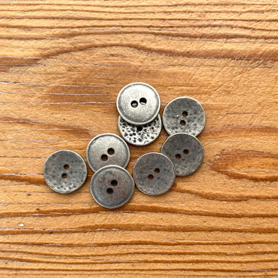 Antiqued Hammered Metal Buttons