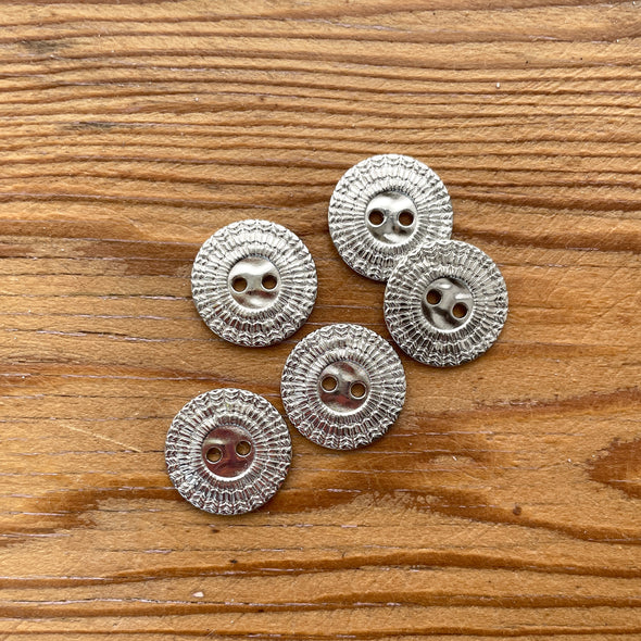 Starburst Etched Metal Buttons