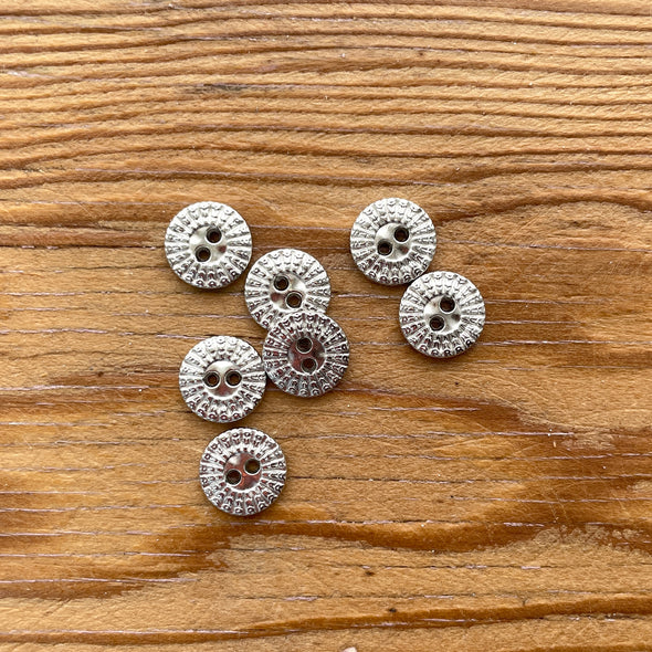 Starburst Etched Metal Buttons