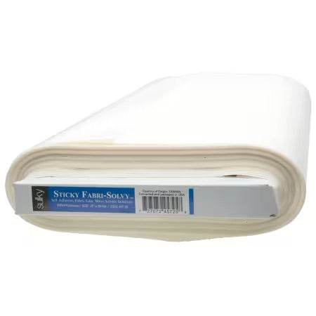 Sticky Fabric Solvy by the 1/4 yard
