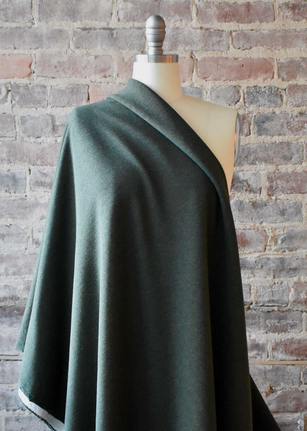 Bamboo Stretch Fleece - Heather Charcoal - Thread Count Fabrics