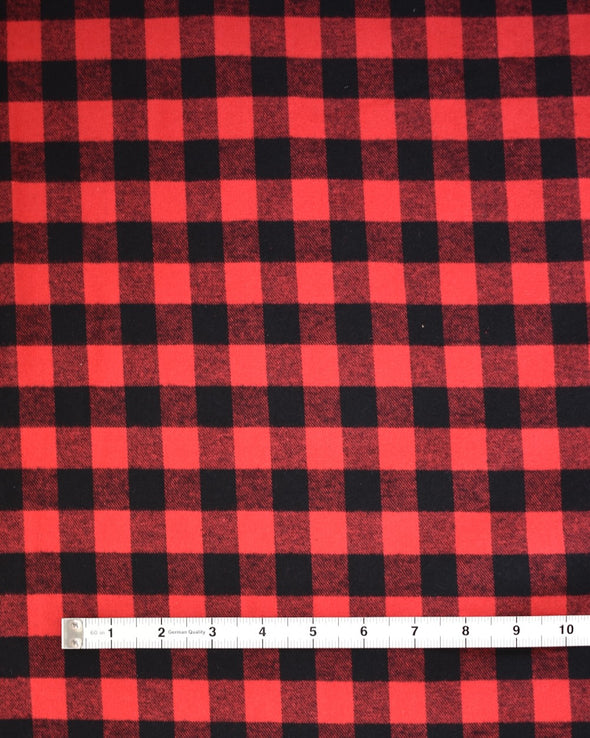 Yarn-Dyed Flannel Buffalo Plaid by the 1/4 yard