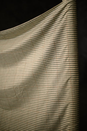 Kiwi Stripe Kantha Indian Cotton