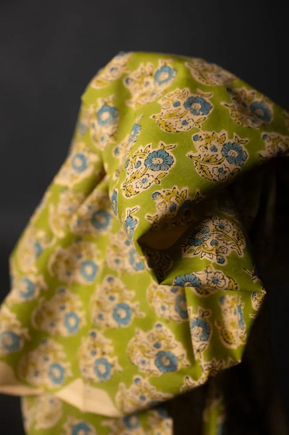 Natty Flower Indian Cotton by the 1/4 yard