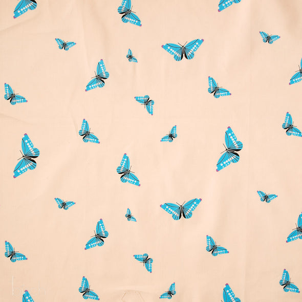 Springtime Printed Organic Poplin by the 1/4 yard