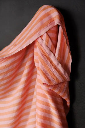 Mallow Stripe European Laundered Linen