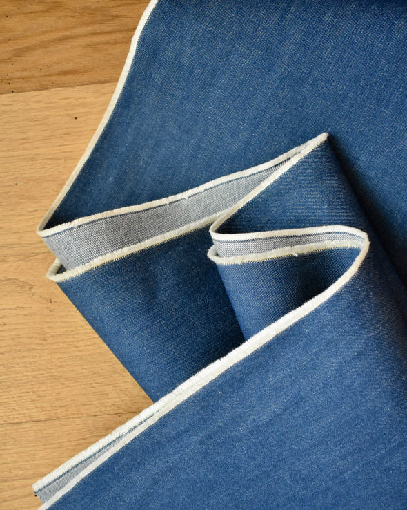 Cone Mills 12.5oz Denim- Light Indigo by the 1/4 yard