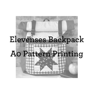 Elevenses Backpack_A0 PDF Pattern Printing