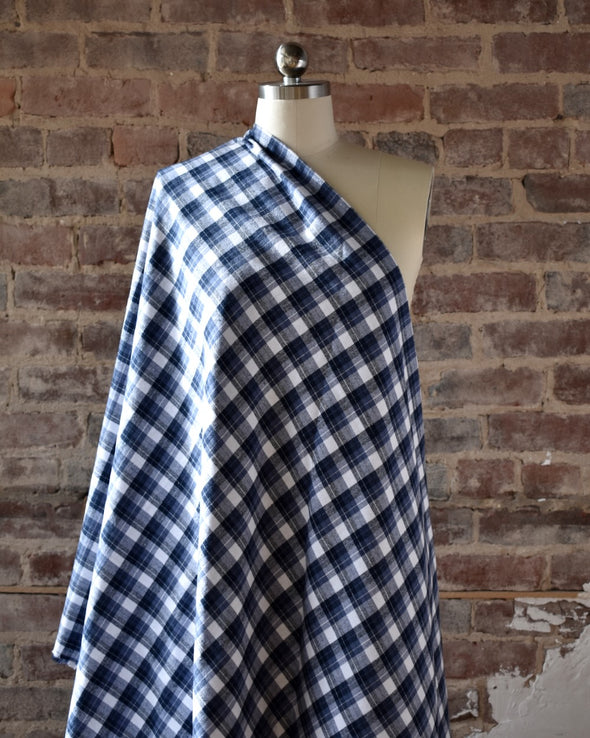 Yarn-Dyed Flannel Tartan by the 1/4 yard