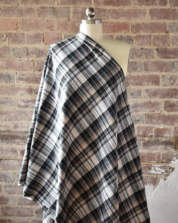 Yarn-Dyed Flannel Tartan by the 1/4 yard