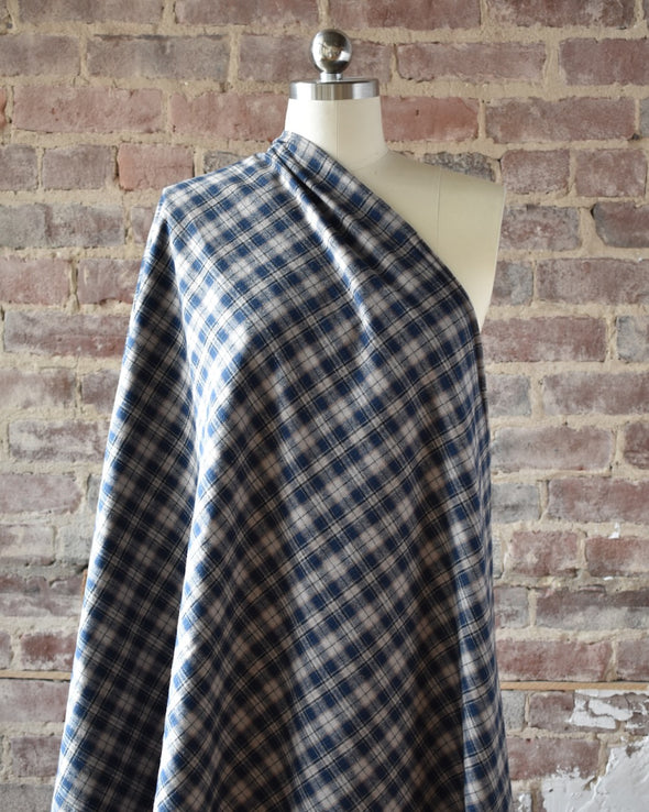 Yarn-Dyed Flannel Tartan by the 1/4 yard