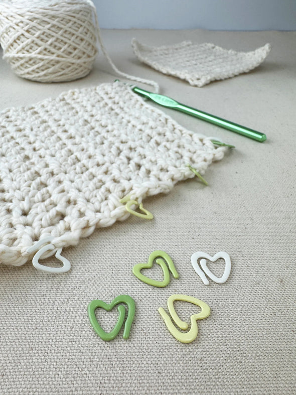 Heart Stitch Markers for Crochet