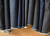Black Wash Comfort Stretch Deadstock Italian Denim by the 1/4 yard