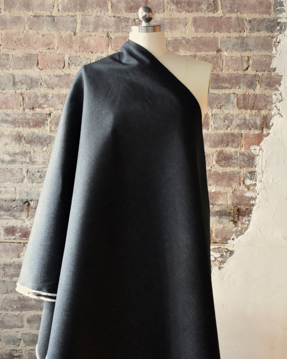 Black Wash Comfort Stretch Deadstock Italian Denim by the 1/4 yard