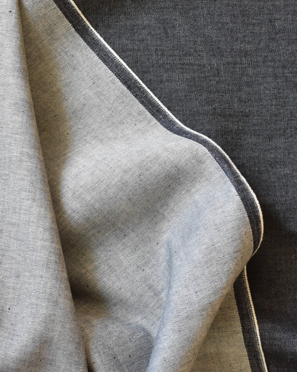 Indigo Comfort Stretch Deadstock Italian Denim by the 1/4 yard