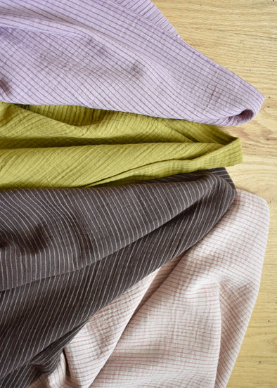 Lennon Organic Cotton Double Gauze Stripe by the 1/4 yard