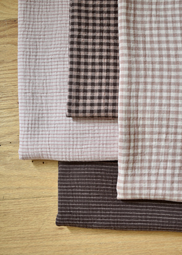 Lennon Organic Double Gauze Gingham by the 1/4 yard