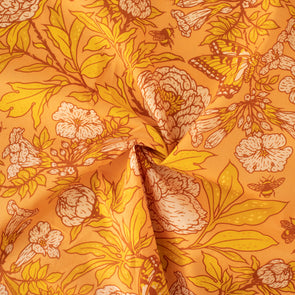 Large Peonies Organic Cotton Lawn by the 1/4 yard