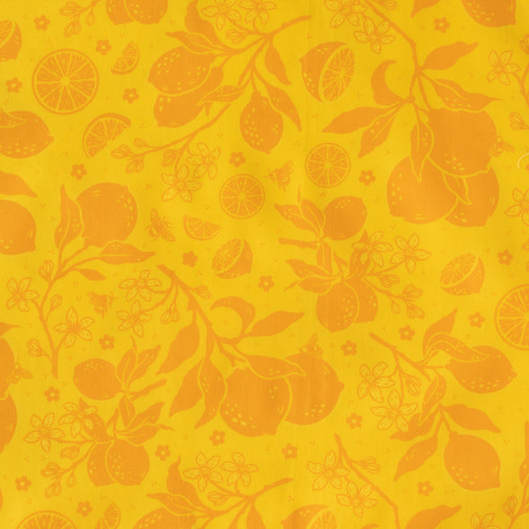 Springtime Printed Organic Poplin by the 1/4 yard