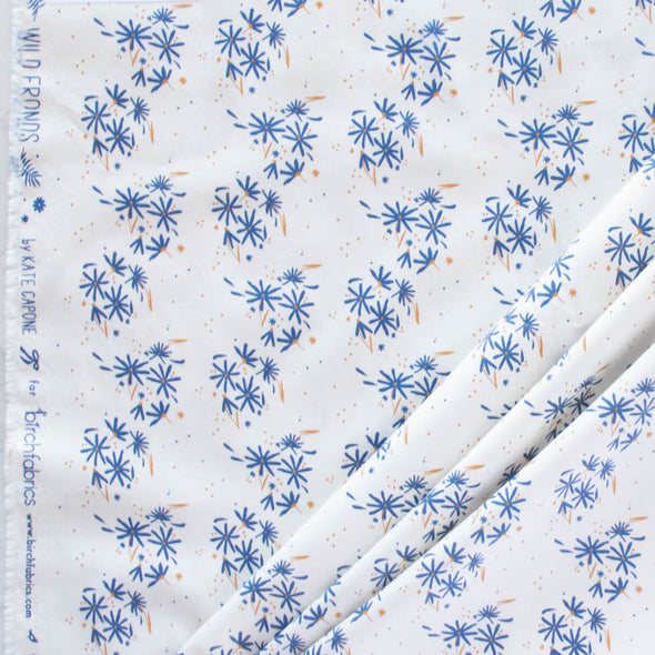 Springtime Printed Organic Poplin by the 1/4 yard