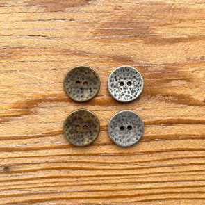 Antiqued Hammered Metal Buttons