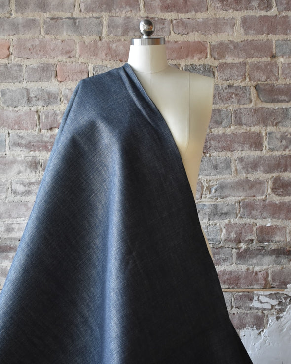 Milano Slate Non Stretch Deadstock Italian Denim by the 1/4 yard