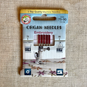 Organ Sewing Machine Needles- Embroidery Assorted Sizes