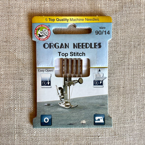 Organ Sewing Machine Needles- Top Stitch 90/14