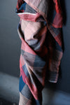 Painterly Rouge European Laundered Linen