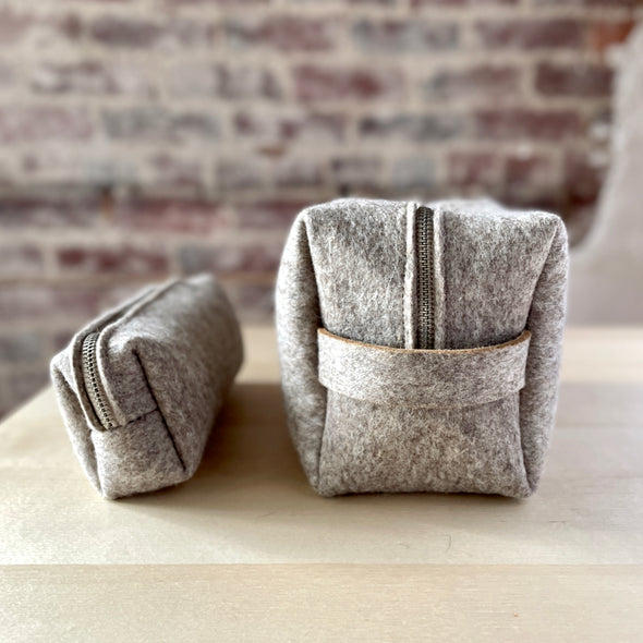 Upcycled Wool Felt Pouches