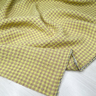 Sutton Linen Blend Jacquard Gingham by the 1/4 yard