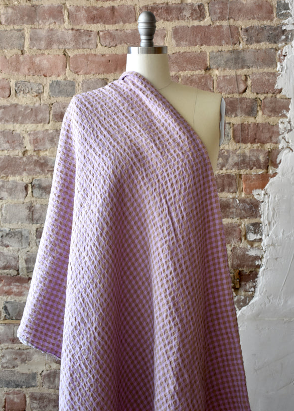 Sutton Linen Blend Jacquard Gingham by the 1/4 yard