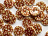 Retro Floral Shell Buttons