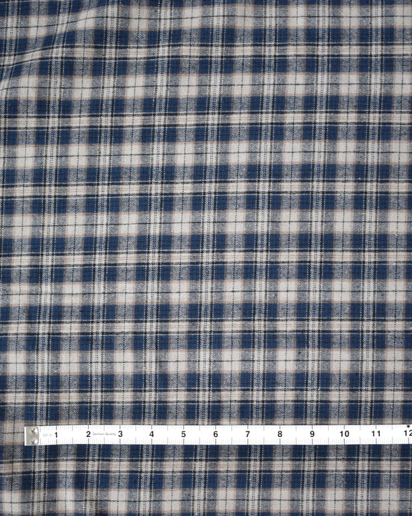 Yarn-Dyed Flannel Tartan by the 1/4 yard