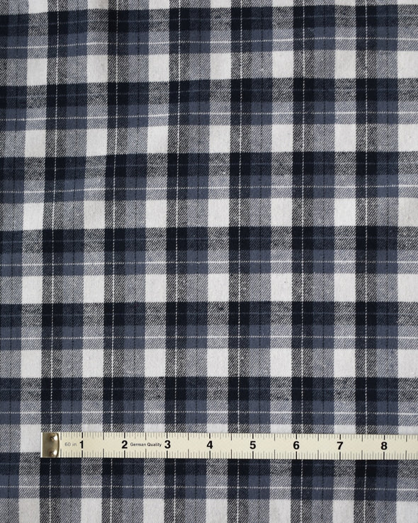 Yarn-Dyed Flannel Tartan by the 1/4 yard