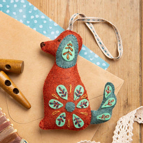 Folk Dog Felt Craft Mini Kit