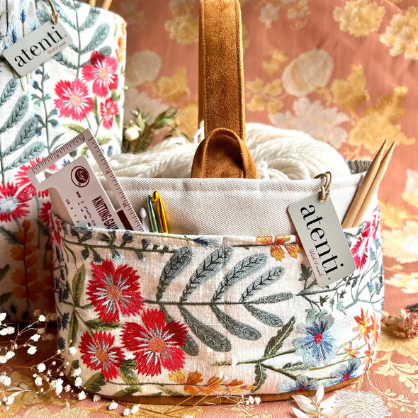 Atenti Knitting and Crochet Project Bags- Caddy