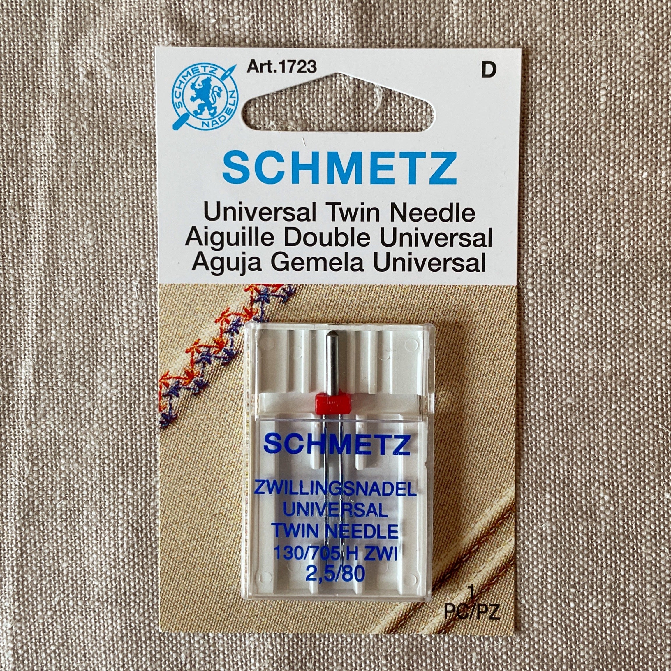 Universal Machine Needles Size 12/80, 5 pc Schmetz