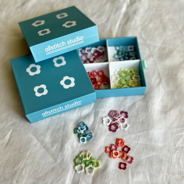 Flower Stitch Marker Sampler Box Set