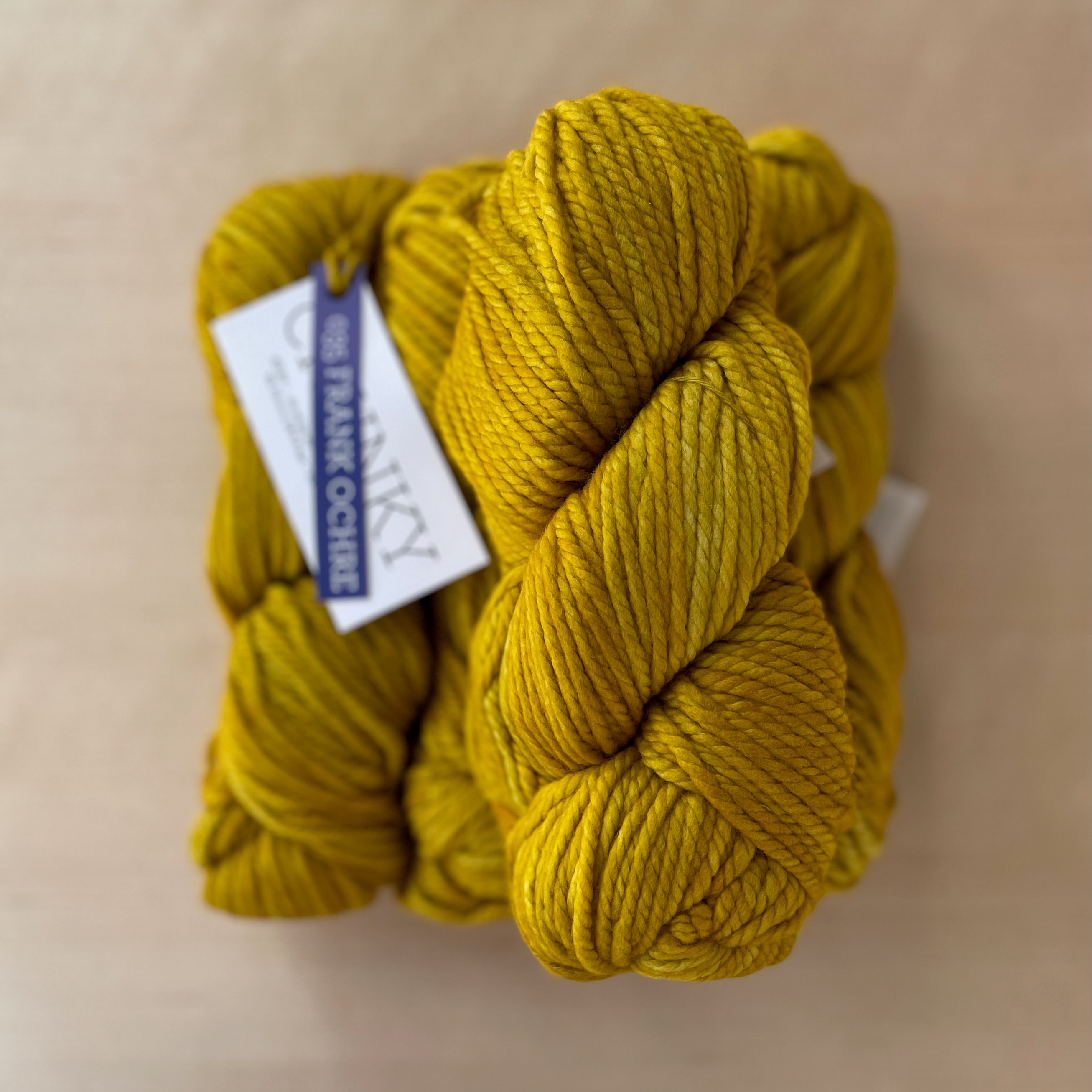 O-Wash Chunky (100% wool) — Row House Yarn, Brown Chunky Yarn 