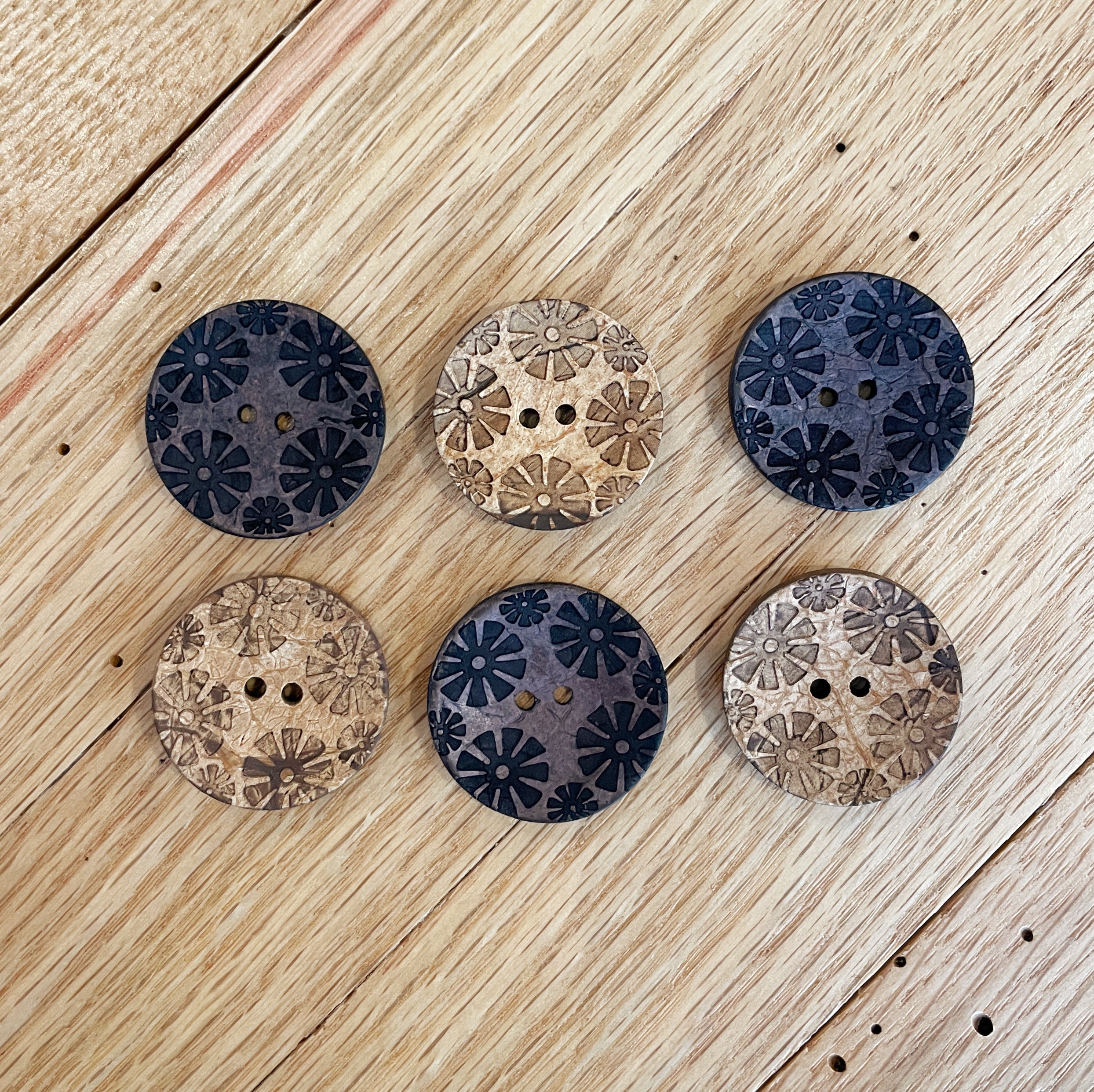 Flower Shell Buttons