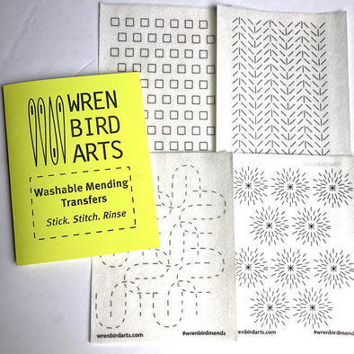 Wren Bird Arts Mending Transfers