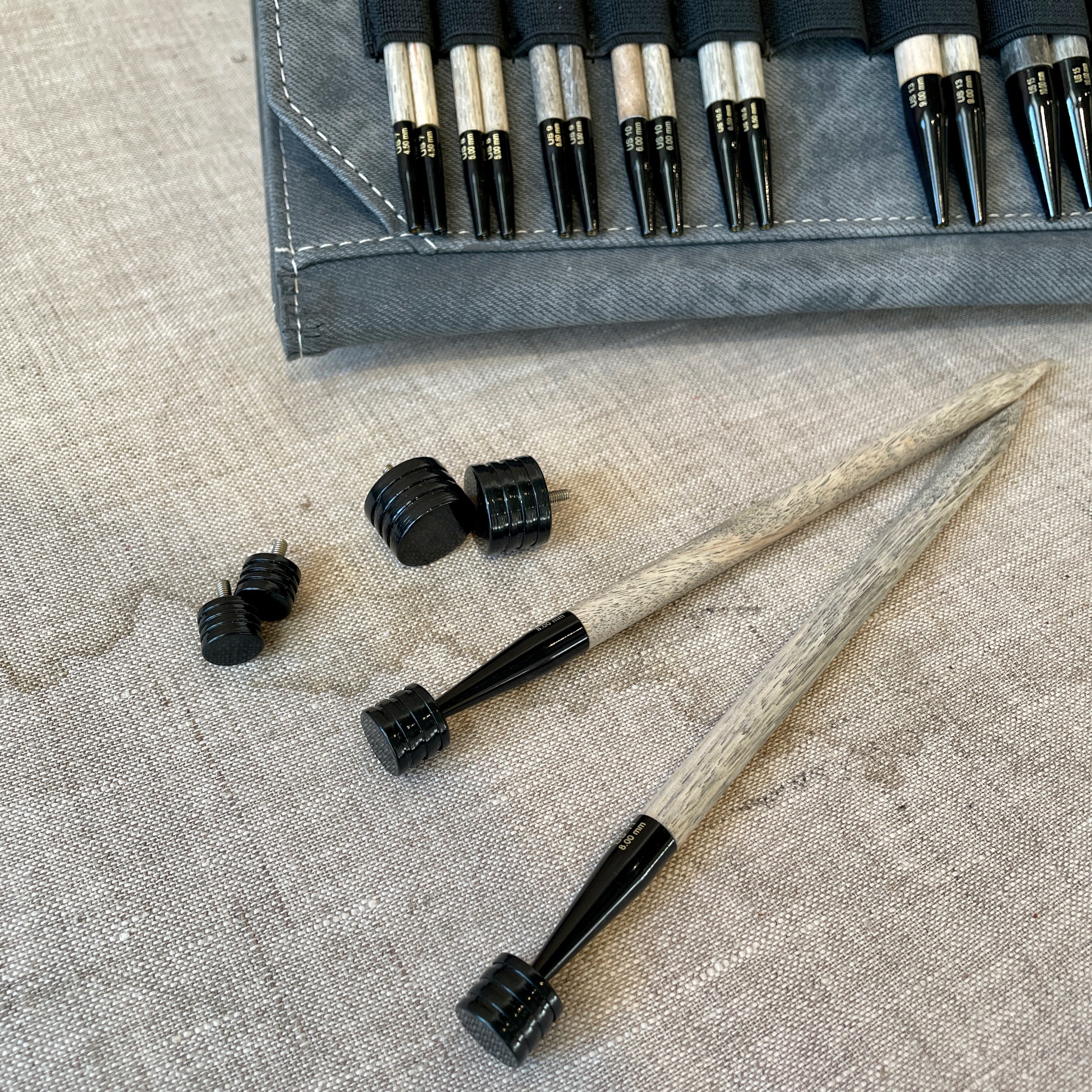 Lykke Driftwood Single Point Knitting Needles US#6 (4mm) 10