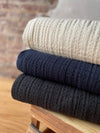 Soft Stitch Jacquard Cotton- Remnants