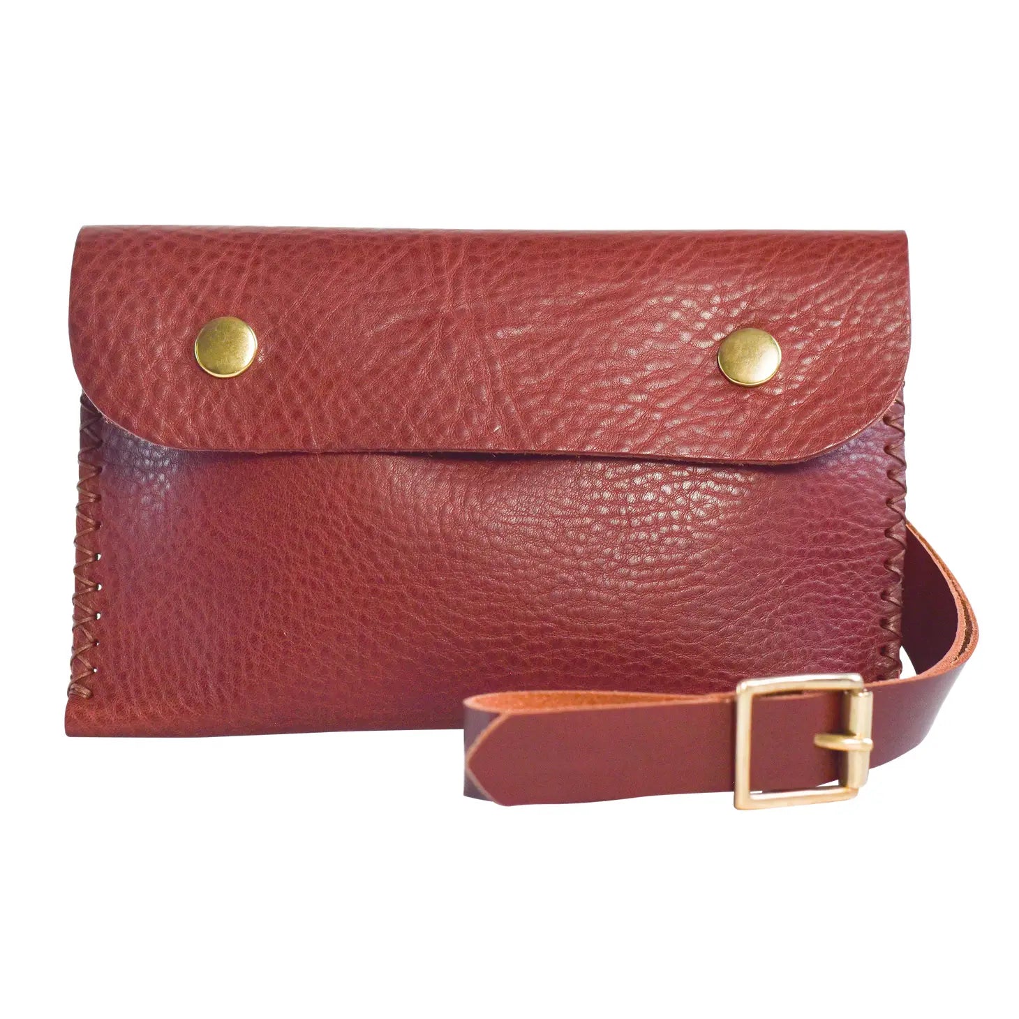 DIY Leather Bag Kit, Belt Bag Style, Stitch Holes Included, Bright Coloured  Leather
