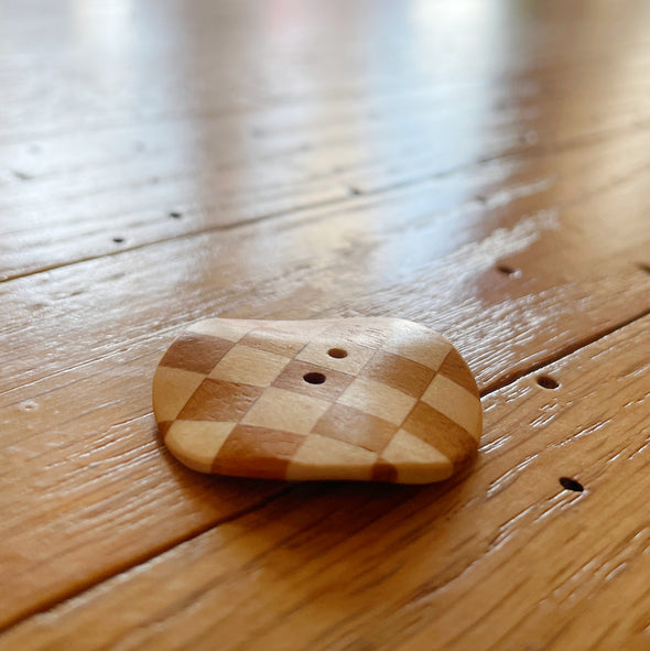 Large Wood Inlay Buttons