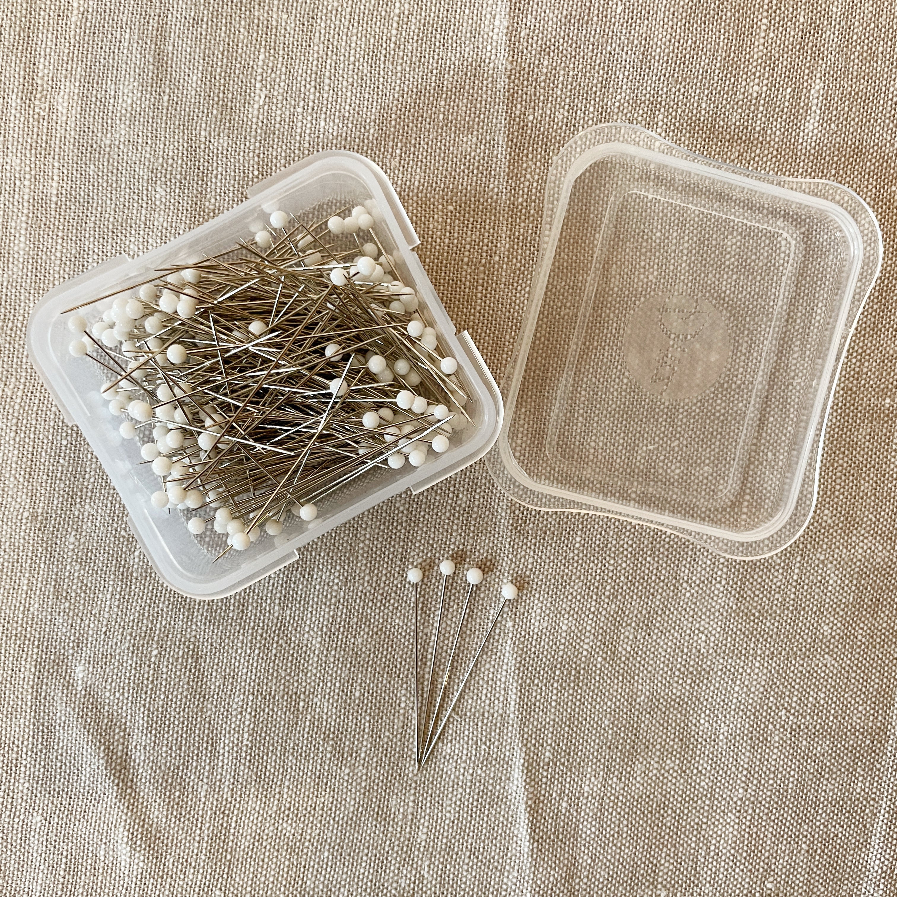 Glass Head Pins, 2 Inch German Made Pins, Drapery Pins, Sewing Pins, Glass  Straight Pins, Strainght Pins, Hat Pins, Glass Head Pin 