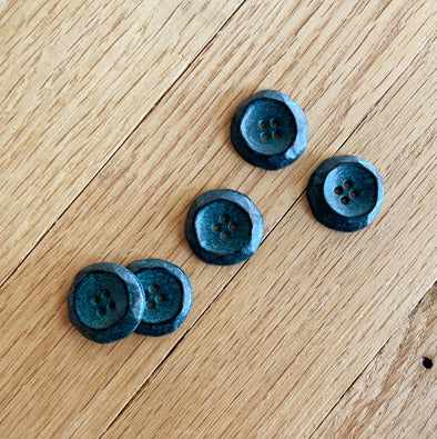 Copper Patina Concave Metal Buttons