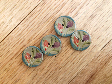 Peace Lily Buttons